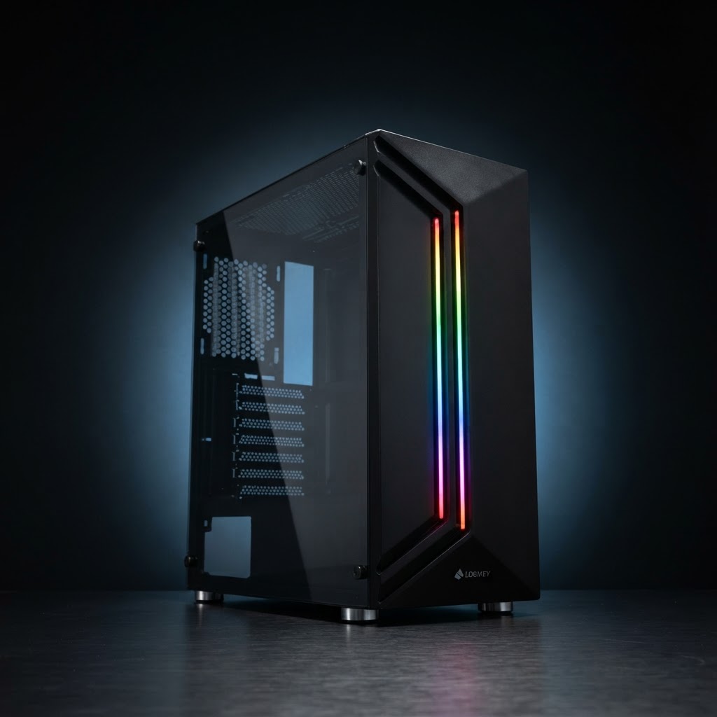 کیس کامپیوتر گیمینگ لاجی کی مدل C260B RGB