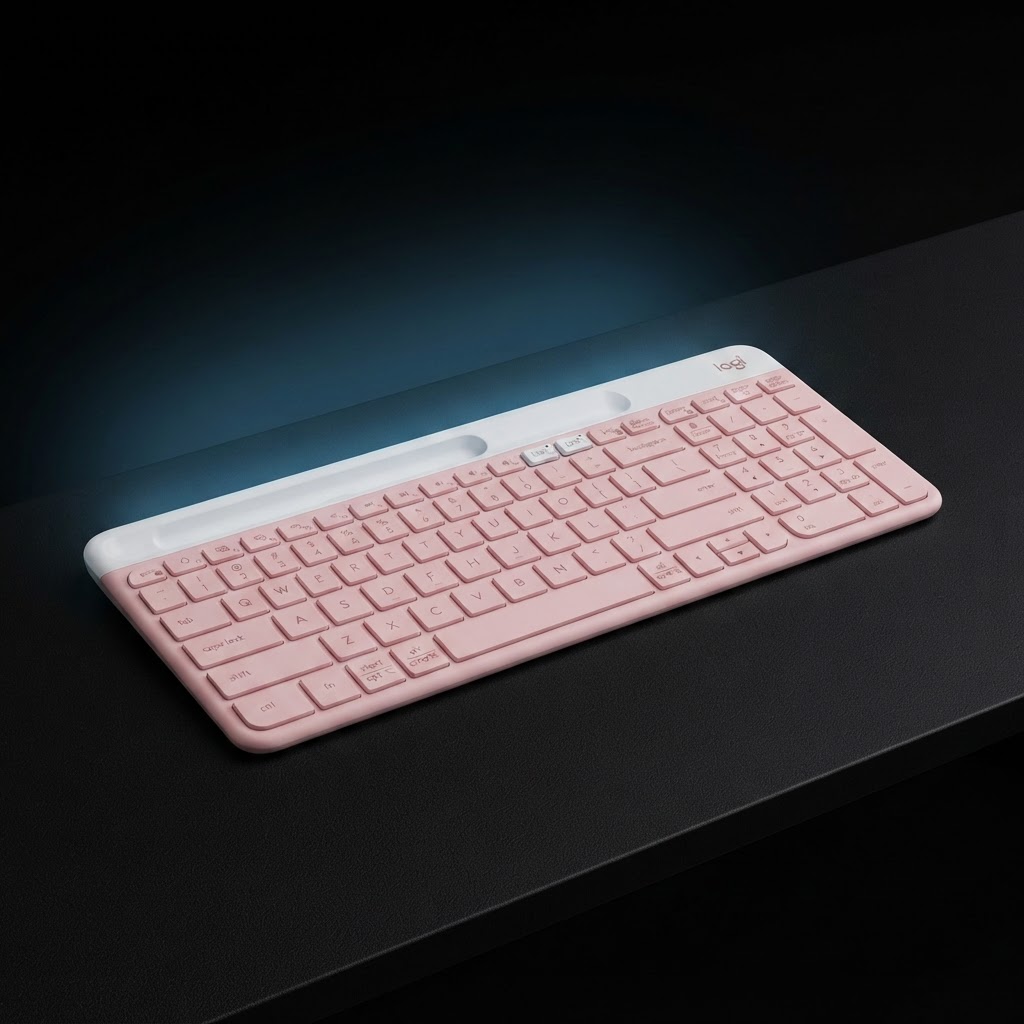 کیبورد لاجیتک مدل K580 Pink Rose