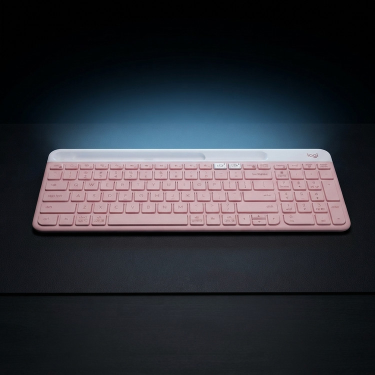 کیبورد لاجیتک مدل K580 Pink Rose